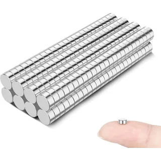 GoldRock 200 Stück Mini Magnete, 4x2mm Kleine Magnete, Magnet, Kühlschrank Magneten zum Basteln,Magneten Halt Mini für Whiteboard,Pinnwand,Magnettafel,Tür, Karte,Bildschirm