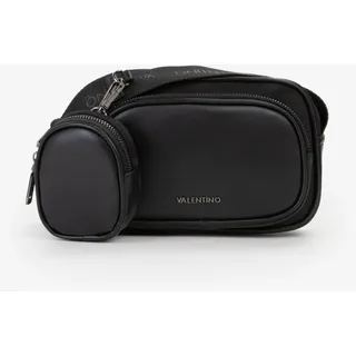 Mini Bag VALENTINO BAGS "IRONS", Herren, Gr. B/H/T: 23cm x 14cm x 8cm, schwarz (nero), Lederimitat, Taschen, Herren Umhängetasche, Schultertasche mit Logoschriftzug