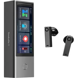 TIMEKETTLE X1 kabellose Bluetooth Kopfhörer Echtzeitübersetzung grau