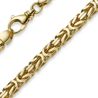 7mm Königskette aus 750 Gold Gelbgold Kette Halskette 60cm Herren - Gold