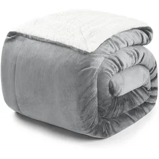 Blumtal Kuscheldecke 150 x 200 cm Grau