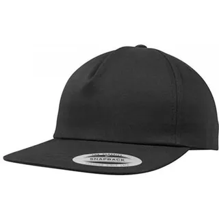 Flexfit Unstructured 5-Panel Snapback Cap schwarz onesize