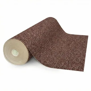 Floordirekt Nadelvlies Teppichboden 200x400 cm – Strapazierfähiger Teppich mit Schaumrücken, trittschalldämmend & kälteisolierend, individuell zuschneidbar für Wohnraum & Büro Dunkelbraun