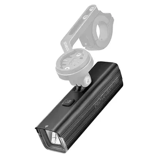 ROCKBROS RHL1500 front bike light for speedometer/GPS - Schwarz