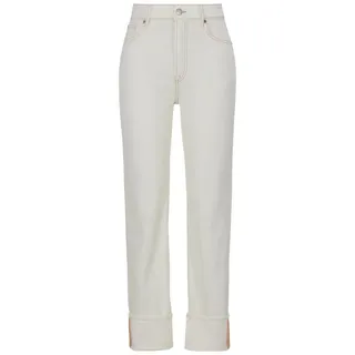 BOSS ORANGE Weite Jeans Ada High Rise Slim Premium Damenmode beige 27
