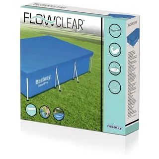 BESTWAY Flowclear Abdeckplane für Frame Pool 300 x 201 cm 58106