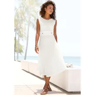 LASCANA Midikleid Weiß 42