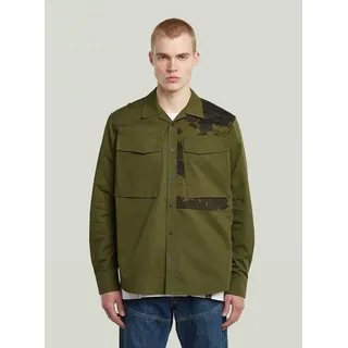 G-STAR Langarmshirt Cargo Pocket Service Regular Shirt grün XL (56/58)