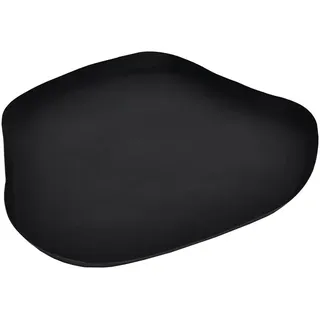 eglo living Dekoschale Forleyet, minimalistisches Tablett zum Dekorieren, Dekoteller organisch geformt, flache Metallschale, Teller Aluminium in Schwarz, 34 x 44 cm