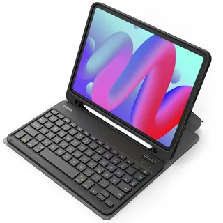 Inateck Tastatur Hülle für iPad 10 Gen. (10,9"), iPad 11 Gen. A16 (2025), iPad Air 11" M3/M2 (2025/2024), Pro 11 Schwarz
