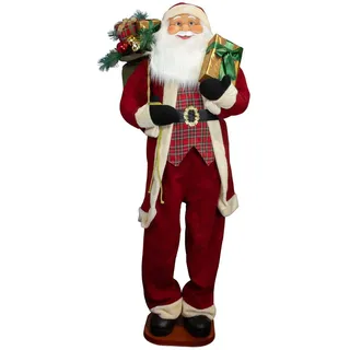 XXL Weihnachtsmann 230cm rot riesige große Deko Figur Weihnachten