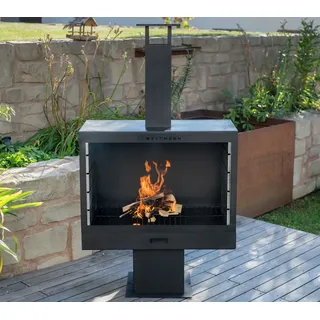 Westmann Grill und Kaminofen Schwarz