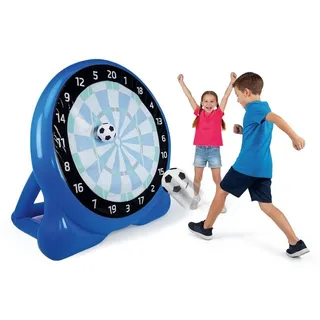EasyMaxx Fußball-Dart aufblasbar Outdoor Komplett-Set mit 107 cm Trefferfläche - Freizeit-Zubehör, Trainingszubehör für Spielabende und Freize... - Blau
