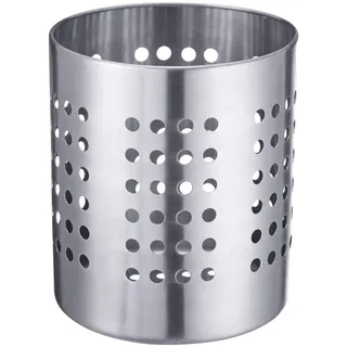 Westmark Besteckkorb/Küchenutensilienhalter rund, Durchmesser: 10 cm, Höhe: 13 cm, Silber