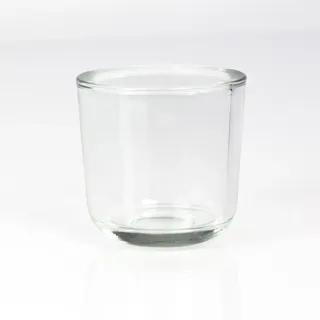 INNA-Glas Kleines Teelichtglas - Teelichthalter Nick, klar, 8cm, Ø 8cm