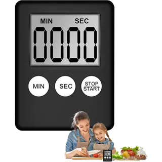 Magnetisch Eieruhr - Countdown Countup Timer - Küchen-Kochtimer | Timer Mit Magnetrückseite Und Speicherfunktion | Küchen Timer Digital | Ultradünner Kitchen Timer Zum Kochen, Backen, Studieren