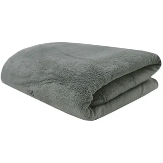 ZOLLNER Kuscheldecke 150 x 200 cm Taupe