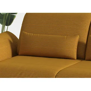 Sofakissen HOME AFFAIRE "Coco", gelb (mustard), B:64cm H:24cm T:10cm, Polsterauflagen, Sofakissen, wahlweise 2er- oder 3er-Nierenkissen-Set, Breite jeweils 64 cm