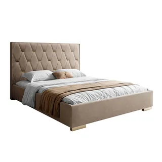 POLSTERBETT IZOLDA mit hohem Kopfteil 140x200 cm Royal Velvet 176