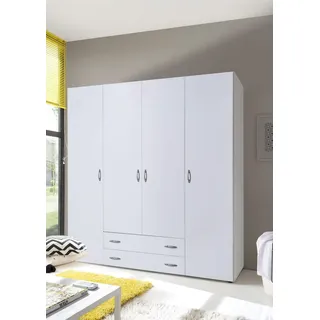 Pol-Power Kleiderschrank Base 4-türig weiß