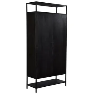 Natur24 Mehrzweckschrank Kala 100 x 210 x 40 cm Schwarz