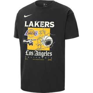 Los Angeles Lakers Courtside NBA-Max90-T-Shirt für Herren - Schwarz, S