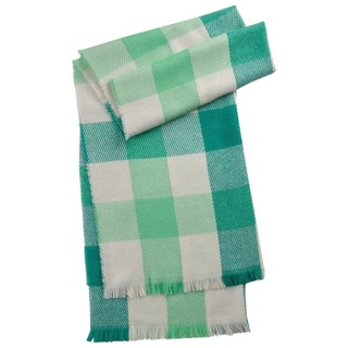 Codello Schal Codello Damen XL Schal mit gewebtem Karo-Muster in grün, Gewebtes Karo-Muster grün