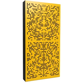 Bluetone Acoustics Binary AbFuser Akustikpaneele – Schalldämmung Akustikplatten – Akustik Absorber und Diffusor zum Heimkino, Studio, Wohnzimmer- Acoustic Panel (100x50x5cm, Gelb)
