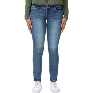 TIMEZONE Damen Jeans EnyaTZ Slim Fit Summer Breeze Wash Normaler Bund Reißverschluss W 24 L 30