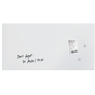 Glas-Magnettafel »Artverum Weiß« 91 x 46 weiß, Sigel