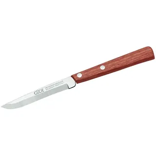 GÜDE Solingen - Universalmesser aus Holz mit Wellenschliff, 10 cm, UNI, Edelholz, Braun