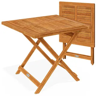 vidaXL Beistelltisch 70 x 70 x 73 cm braun klappbar