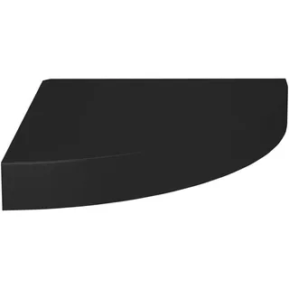 vidaXL Eckregal 25 x 25 x 3,8 cm Schwarz