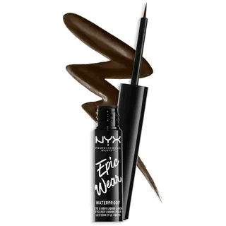NYX Professional Makeup Epic Wear Liquid Liner Flüssig-Eyeliner mit mattem Finish Farbton 02 Brown 3.5 ml