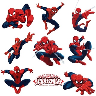 Decosh Spiderman-Aufkleber-Set für Kinderzimmer, Wanddekoration zum Abziehen und Aufkleben, für ultimative Spider-Mann-Party-Dekoration