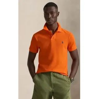 Polo Ralph Lauren für Herren. 710795080025 Slim-Fit-Piqué-Poloshirt in Orange (XL), Lässig, Baumwolle, Kurzarm