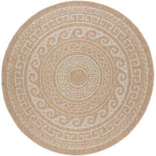 KADIMA DESIGN Kauns Outdoor-Teppich 120 x 120 cm Beige