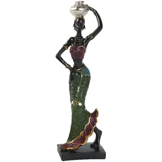 aniceday Afrikanische Skulptur Afrika Frau Deko Afrikanische Statue Afrikanische Deko Figuren Afrika Dekofigur Mädchen Statue Für Zur Dekoration Ihres Wohnzimmers Dekoration