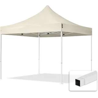 TOOLPORT Faltpavillon Economy 3 x 3 m ohne Seitenteile creme 581826
