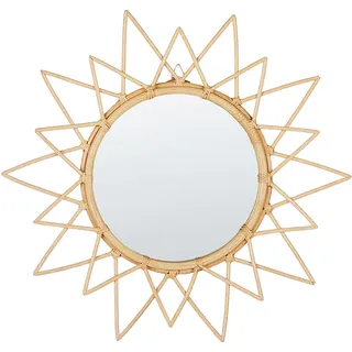 Beliani Wandspiegel AROEK 61 x 61 cm Beige