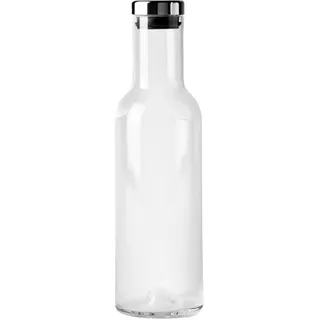 Audo Glaskaraffe Edelstahl 1l