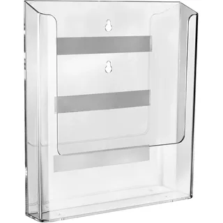 Wandprospekthalter magnetisch, Polystyrol, transparent PTXI, 1 x A4, PS
