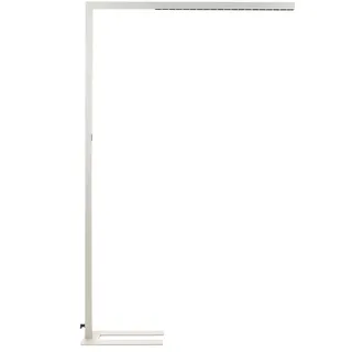 LED-Stehlampe Metall silber 194 cm Touch-Funktion dimmbar Bogenlampe Mensa