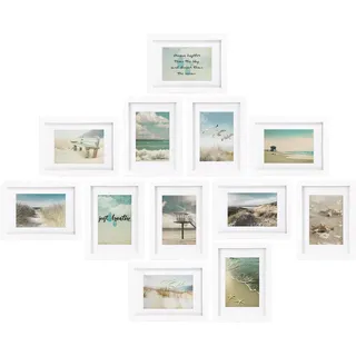 bomoe Bilderrahmen Set Ocean Weiß 13x18 cm 12er Set