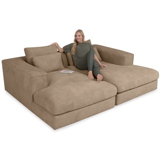 SANSIBAR Living Sofa Megasofa SANSIBAR NORDENHAM BHT 226x84x176 cm beige Bigsofa Couch beige