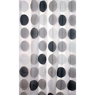 Peva Duschvorhang Retro Grau 120x220 cm inkl. Duschvorhangringe