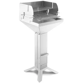 THÜROS T2 4-Fuß Direkt Plus Holzkohlegrill Edelstahl