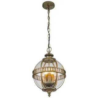 Pendelleuchte im Jugendstil für Innen & Außen, Bronze Ø30,5cm |