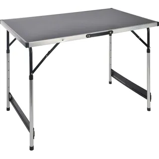 Alu Universaltisch höhenverstellbar - 100 x 60 cm - Klapptisch Camping Garten Tisch - Grau/Silber