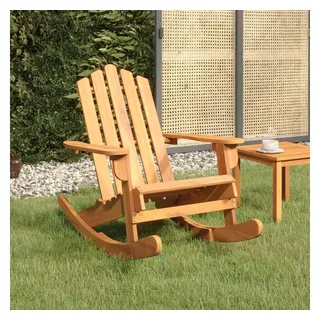 vidaXL Adirondack Schaukelstuhl 105 x 100 x 90 cm braun/schwarz